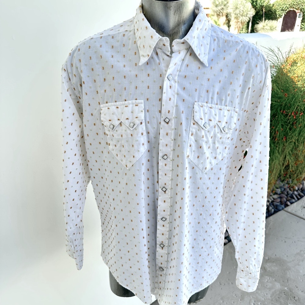 Men’s Western Button Down Vintage Style Shirt